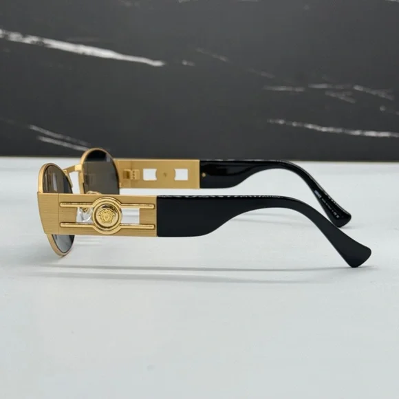 NEW MOD 2264 1002/87 VERSACE UNISEX SUNGLASSES VE2264 100287 GOLD VE2264 1002/87